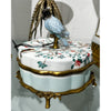 Danny's Fine Porcelain Home Decor Danny's Fine Porcelain Porcelain Box With Bronze Ormolu And Bird Top - Garden Of Life 60411