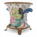 Danny's Fine Porcelain Home Decor Danny's Fine Porcelain Porcelain Cachepot with Ormolu Base-Tobacco Leaf A Vibrant Porcelain Cachepot
