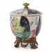 Danny's Fine Porcelain Home Decor Danny's Fine Porcelain Porcelain Covered Jar with Ormolu Base-Tobacco Leaf A Vibrant Porcelain