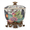 Danny's Fine Porcelain Home Decor Danny's Fine Porcelain Porcelain Covered Jar with Ormolu Base-Tobacco Leaf A Vibrant Porcelain