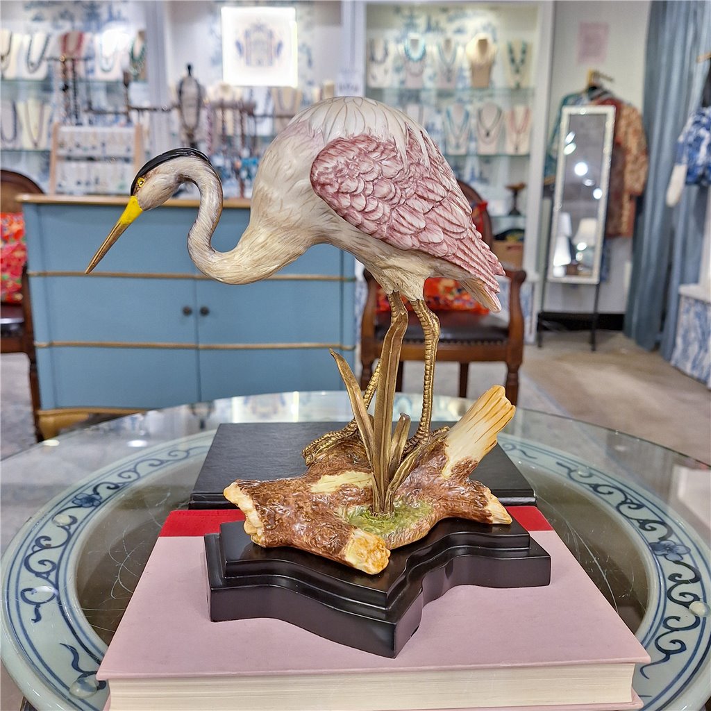 Danny's Fine Porcelain Home Decor Danny's Fine Porcelain Porcelain Crane Figurine