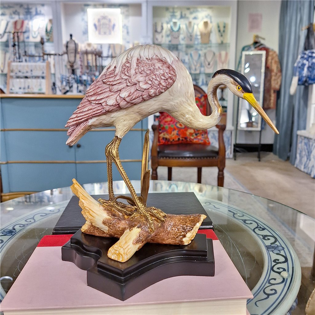 Danny's Fine Porcelain Home Decor Danny's Fine Porcelain Porcelain Crane Figurine