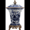 Danny's Fine Porcelain Home Decor Danny's Fine Porcelain Porcelain Crown Lidded Jar - Blue And White Willow 14242