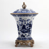 Danny's Fine Porcelain Home Decor Danny's Fine Porcelain Porcelain Crown Lidded Jar - Blue And White Willow 14242