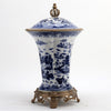 Danny's Fine Porcelain Home Decor Danny's Fine Porcelain Porcelain Crown Lidded Jar - Blue And White Willow 14242