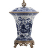 Danny's Fine Porcelain Home Decor Danny's Fine Porcelain Porcelain Crown Lidded Jar - Blue And White Willow 14242