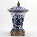 Danny's Fine Porcelain Home Decor Danny's Fine Porcelain Porcelain Crown Lidded Jar - Blue And White Willow 14242