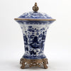 Danny's Fine Porcelain Home Decor Danny's Fine Porcelain Porcelain Crown Lidded Jar - Blue And White Willow 14242