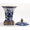 Danny's Fine Porcelain Home Decor Danny's Fine Porcelain Porcelain Crown Lidded Jar - Blue And White Willow 14242
