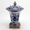 Danny's Fine Porcelain Home Decor Danny's Fine Porcelain Porcelain Crown Lidded Jar - Blue And White Willow 14242