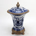 Danny's Fine Porcelain Home Decor Danny's Fine Porcelain Porcelain Crown Lidded Jar - Blue And White Willow 14242