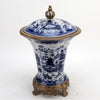 Danny's Fine Porcelain Home Decor Danny's Fine Porcelain Porcelain Crown Lidded Jar - Blue And White Willow 14242