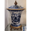 Danny's Fine Porcelain Home Decor Danny's Fine Porcelain Porcelain Crown Lidded Jar - Blue And White Willow 14242