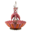 Danny's Fine Porcelain Home Decor Danny's Fine Porcelain Porcelain Double Flamingo Basin With Bronze Ormolu - Pink And Red 60999