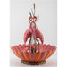 Danny's Fine Porcelain Home Decor Danny's Fine Porcelain Porcelain Double Flamingo Basin With Bronze Ormolu - Pink And Red 60999