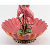 Danny's Fine Porcelain Home Decor Danny's Fine Porcelain Porcelain Double Flamingo Basin With Bronze Ormolu - Pink And Red 60999