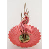 Danny's Fine Porcelain Home Decor Danny's Fine Porcelain Porcelain Double Flamingo Basin With Bronze Ormolu - Pink And Red 60999