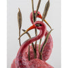 Danny's Fine Porcelain Home Decor Danny's Fine Porcelain Porcelain Double Flamingo Basin With Bronze Ormolu - Pink And Red 60999