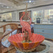 Danny's Fine Porcelain Home Decor Danny's Fine Porcelain Porcelain Double Flamingo Basin With Bronze Ormolu - Pink And Red 60999