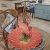 Danny's Fine Porcelain Home Decor Danny's Fine Porcelain Porcelain Double Flamingo Basin With Bronze Ormolu - Pink And Red 60999