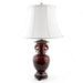 Danny's Fine Porcelain Lighting Danny's Fine Porcelain Porcelain Double Ring Handle Vase - Red Oxblood 51082-L