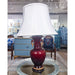Danny's Fine Porcelain Lighting Danny's Fine Porcelain Porcelain Double Ring Handle Vase - Red Oxblood 51082-L