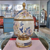 Danny's Fine Porcelain Home Decor Danny's Fine Porcelain Porcelain Egg Shaped Hinged Box with Bronze Ormolu - Silk Blossom
