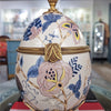 Danny's Fine Porcelain Home Decor Danny's Fine Porcelain Porcelain Egg Shaped Hinged Box with Bronze Ormolu - Silk Blossom