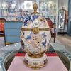 Danny's Fine Porcelain Home Decor Danny's Fine Porcelain Porcelain Egg Shaped Hinged Box with Bronze Ormolu - Silk Blossom