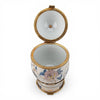 Danny's Fine Porcelain Home Decor Danny's Fine Porcelain Porcelain Egg Shaped Hinged Box with Bronze Ormolu - Silk Blossom