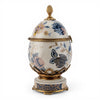 Danny's Fine Porcelain Home Decor Danny's Fine Porcelain Porcelain Egg Shaped Hinged Box with Bronze Ormolu - Silk Blossom