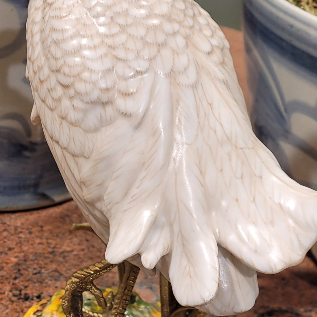 Danny's Fine Porcelain Home Decor Danny's Fine Porcelain Porcelain Egret With Bronze 60182