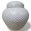 Danny's Fine Porcelain Home Decor Danny's Fine Porcelain porcelain Fish Scale Covered Jarthis Decorative - CLOSEOUT SAMPLE SALE