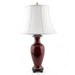 Danny's Fine Porcelain Lighting Danny's Fine Porcelain Porcelain Fishtail Lamp - Red Oxblood 51085-L