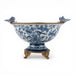 Danny's Fine Porcelain Home Decor Danny's Fine Porcelain Porcelain Footed Bowl with Butterfly Handles-Blue Bird