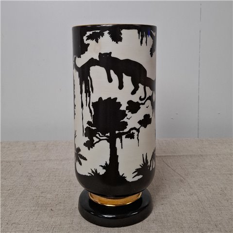Danny's Fine Porcelain Home Decor Danny's Fine Porcelain porcelain Forest Cylinder Vasethis Cylindrical - CLOSEOUT SAMPLE SALE