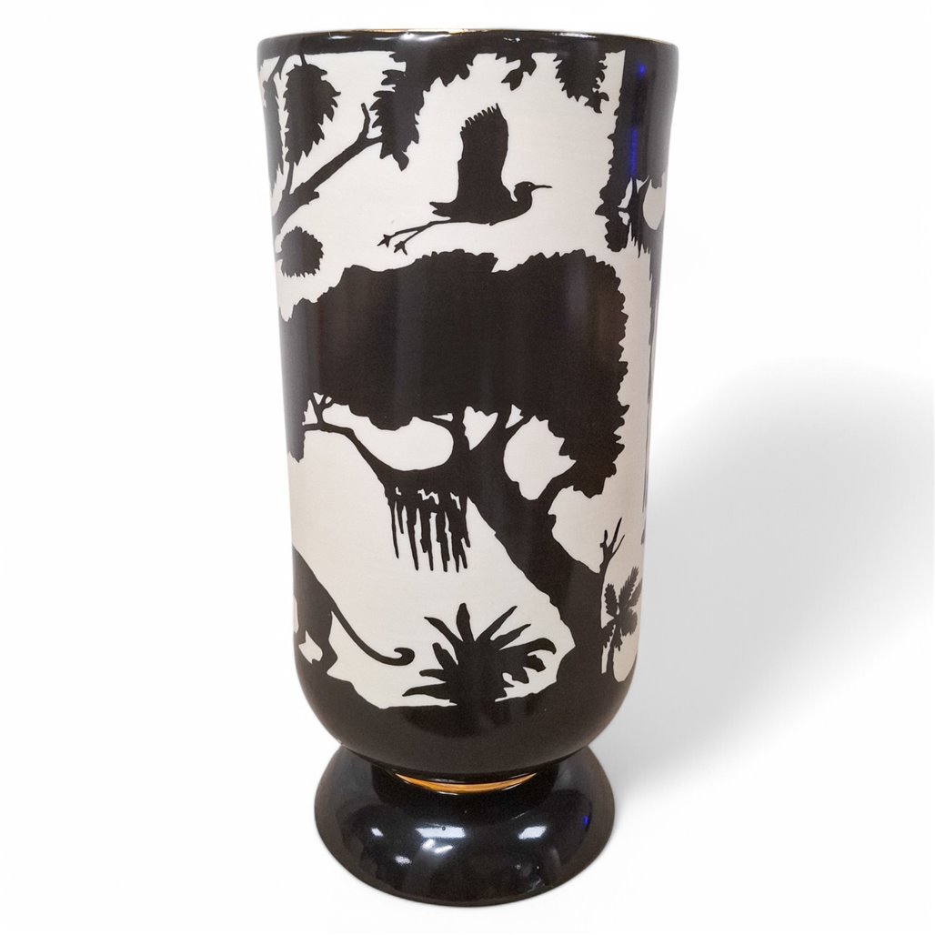 Danny's Fine Porcelain Home Decor Danny's Fine Porcelain porcelain Forest Cylinder Vasethis Porcelain Vase Features A - CLOSEOUT SAMPLE SALE
