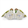 Danny's Fine Porcelain Home Decor Danny's Fine Porcelain Porcelain Green Parrot Candleholder Pair
