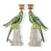 Danny's Fine Porcelain Home Decor Danny's Fine Porcelain Porcelain Green Parrot Candleholder Pair