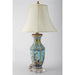 Danny's Fine Porcelain Home Decor Danny's Fine Porcelain Porcelain Hexagonal Lamp – Bird & Floral Motif