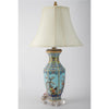 Danny's Fine Porcelain Home Decor Danny's Fine Porcelain Porcelain Hexagonal Lamp – Bird & Floral Motif