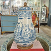 Danny's Fine Porcelain Home Decor Danny's Fine Porcelain Porcelain Hinged Lidded Pitcher with Bronze Ormolu - Blue Scroll