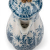 Danny's Fine Porcelain Home Decor Danny's Fine Porcelain Porcelain Hinged Lidded Pitcher with Bronze Ormolu - Blue Scroll