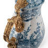 Danny's Fine Porcelain Home Decor Danny's Fine Porcelain Porcelain Hinged Lidded Pitcher with Bronze Ormolu - Blue Scroll