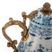 Danny's Fine Porcelain Home Decor Danny's Fine Porcelain Porcelain Hinged Lidded Pitcher with Bronze Ormolu - Blue Scroll