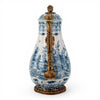 Danny's Fine Porcelain Home Decor Danny's Fine Porcelain Porcelain Hinged Lidded Pitcher with Bronze Ormolu - Blue Scroll