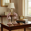 Danny's Fine Porcelain Home Decor Danny's Fine Porcelain Porcelain Left-Facing Parrot Candle Holder with Ormolu-Pink Floral