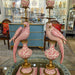 Danny's Fine Porcelain Home Decor Danny's Fine Porcelain Porcelain Left-Facing Parrot Candle Holder with Ormolu-Pink Floral