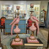 Danny's Fine Porcelain Home Decor Danny's Fine Porcelain Porcelain Left-Facing Parrot Candle Holder with Ormolu-Pink Floral