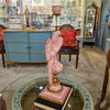 Danny's Fine Porcelain Home Decor Danny's Fine Porcelain Porcelain Left-Facing Parrot Candle Holder with Ormolu-Pink Floral